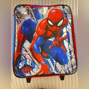 Spiderman kids rolling suitcase